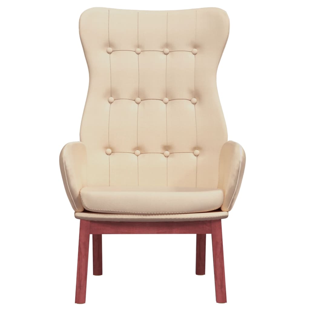 Sedia Relax Crema in Tessuto - homemem39