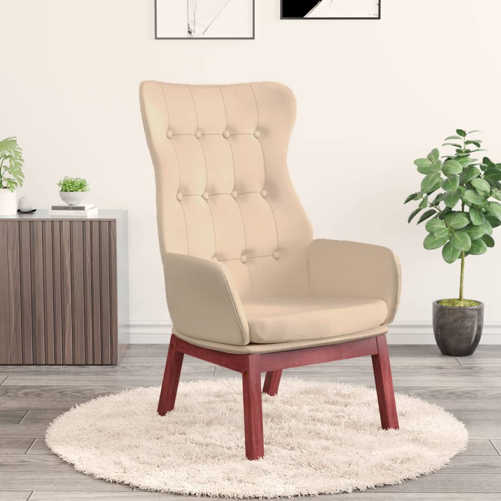 Sedia Relax Crema in Tessuto | homemem39