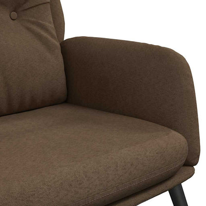Poltrona Relax Marrone in Similpelle Scamosciata