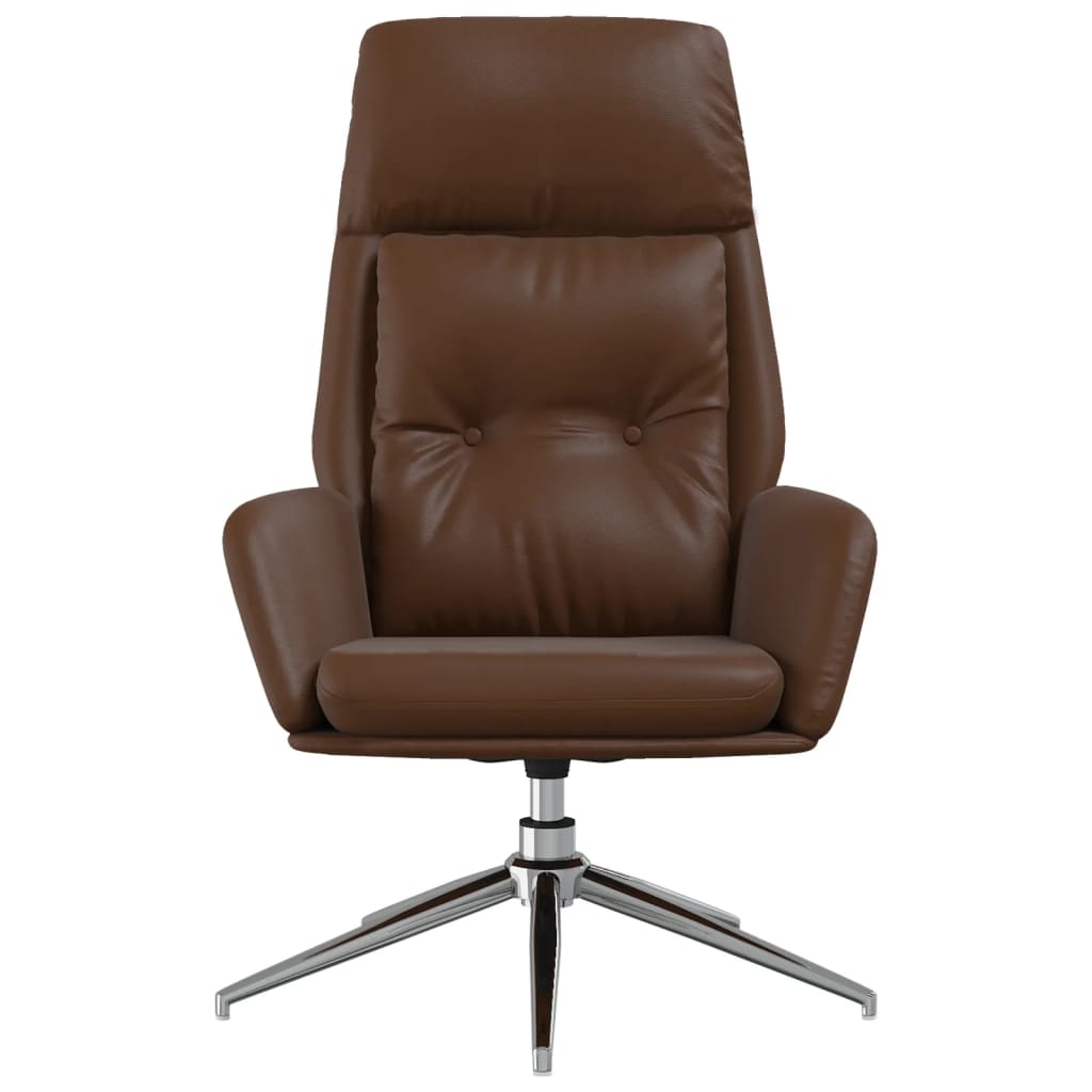 Sedia Relax Marrone in Vera Pelle