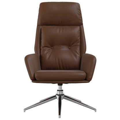 Sedia Relax Marrone in Vera Pelle