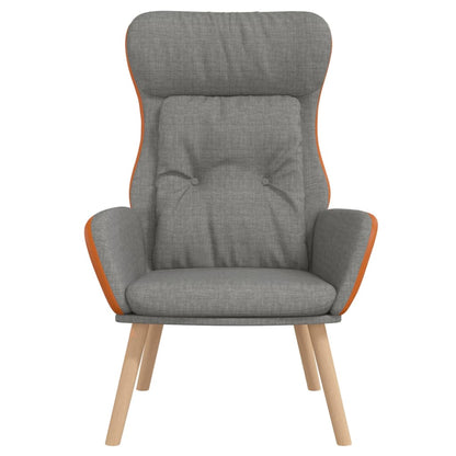 Poltrona Rilassante Grigio Chiaro in Tessuto e PVC | homemem39