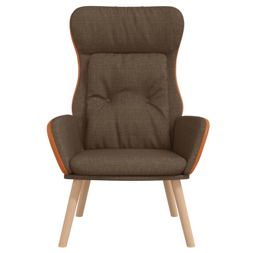 Poltrona Rilassante Marrone in Tessuto e PVC | homemem39