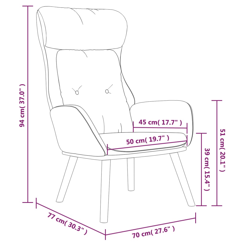 Poltrona Rilassante Marrone in Tessuto e PVC | homemem39