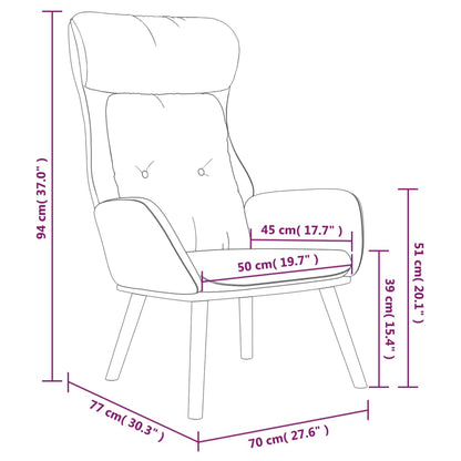 Poltrona Rilassante Marrone in Tessuto e PVC | homemem39