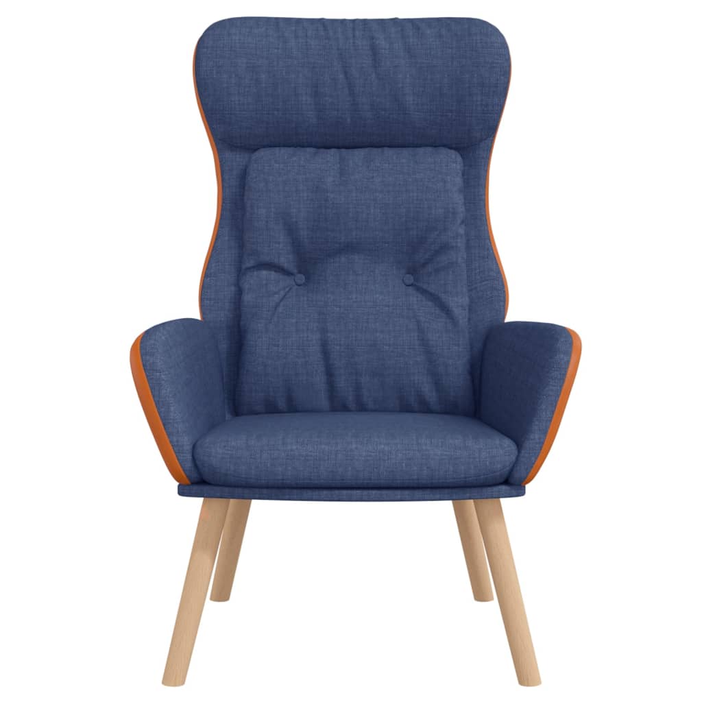 Poltrona Rilassante Blu in Tessuto e PVC | homemem39