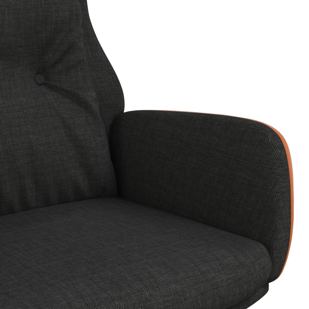 Poltrona Rilassante Nera in Tessuto e PVC | homemem39