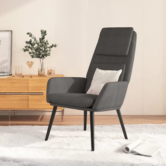 Dark Gray Relax Chair in Fabric