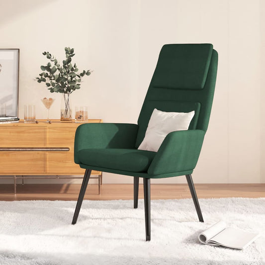 Dark Green Relax Chair in Fabric