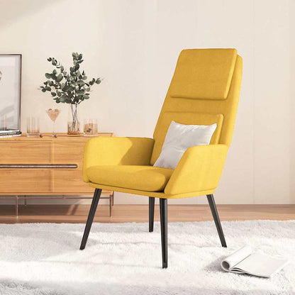 Poltrona Relax Giallo Senape in Tessuto