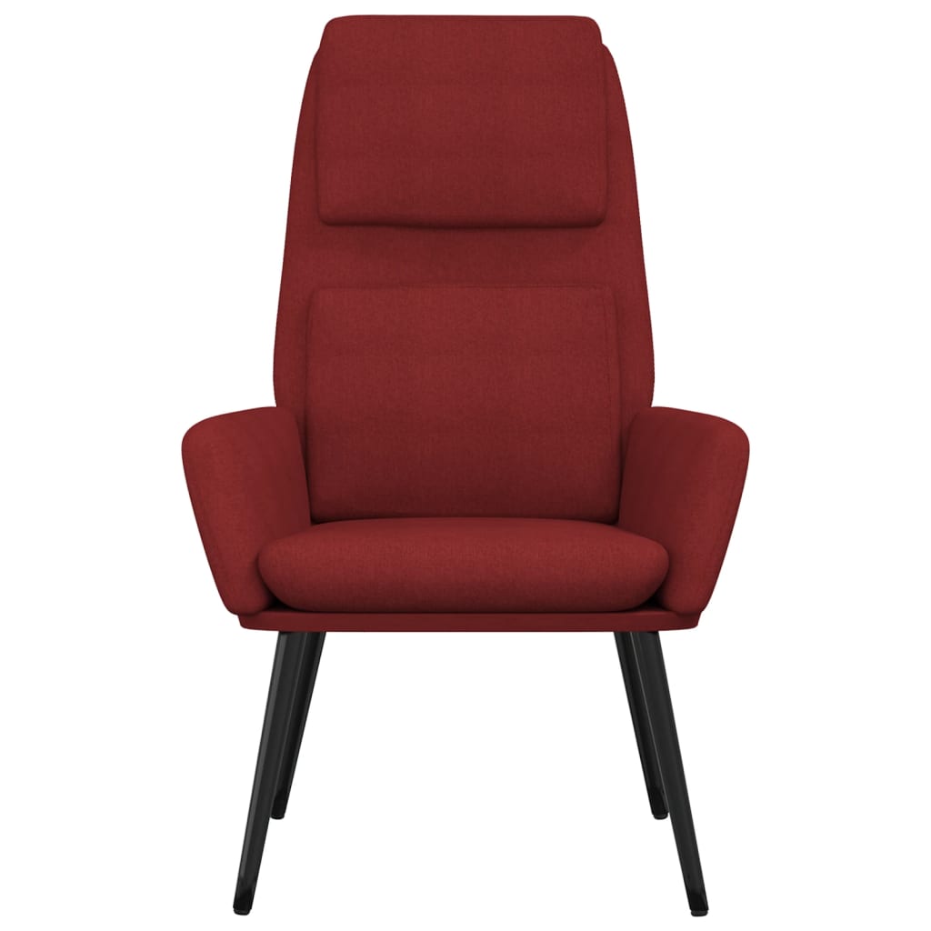 Wine Red Relax Chair in Fabric