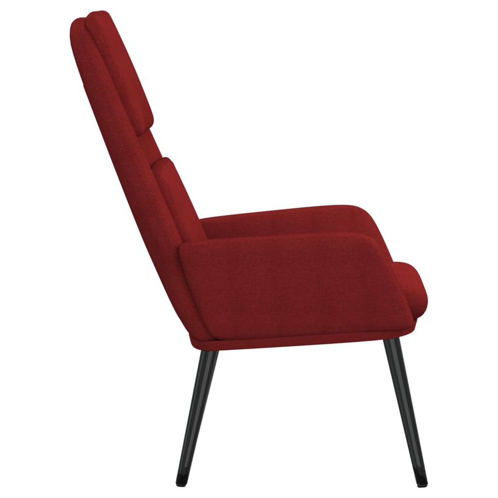 Wine Red Relax Chair in Fabric