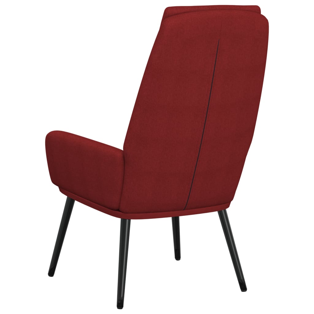 Wine Red Relax Chair in Fabric