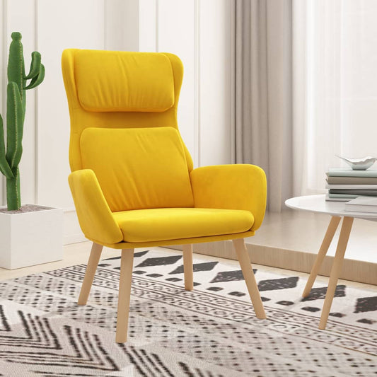 Mustard Yellow Relax Armchair in Velvet