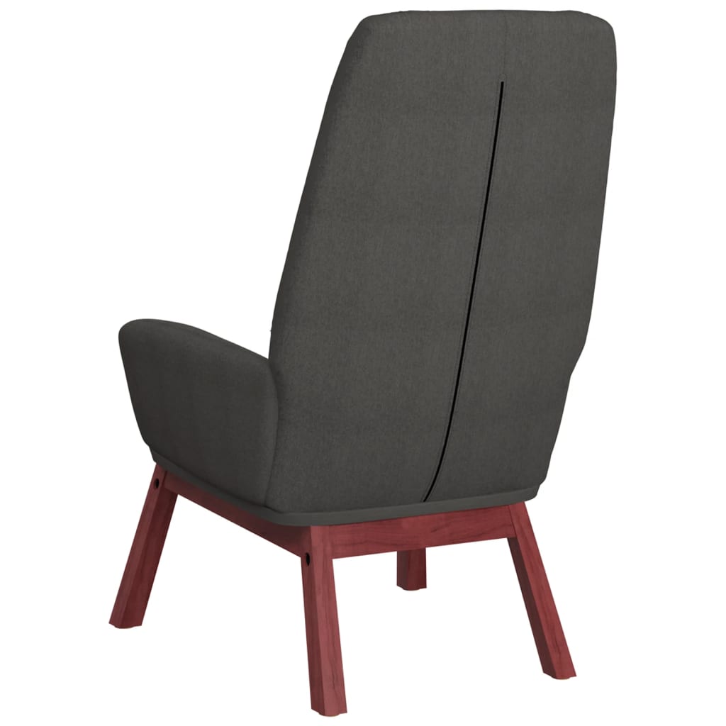 Sedia Relax Grigio Scuro in Tessuto | homemem39
