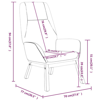 Sedia Relax Grigio Scuro in Tessuto | homemem39