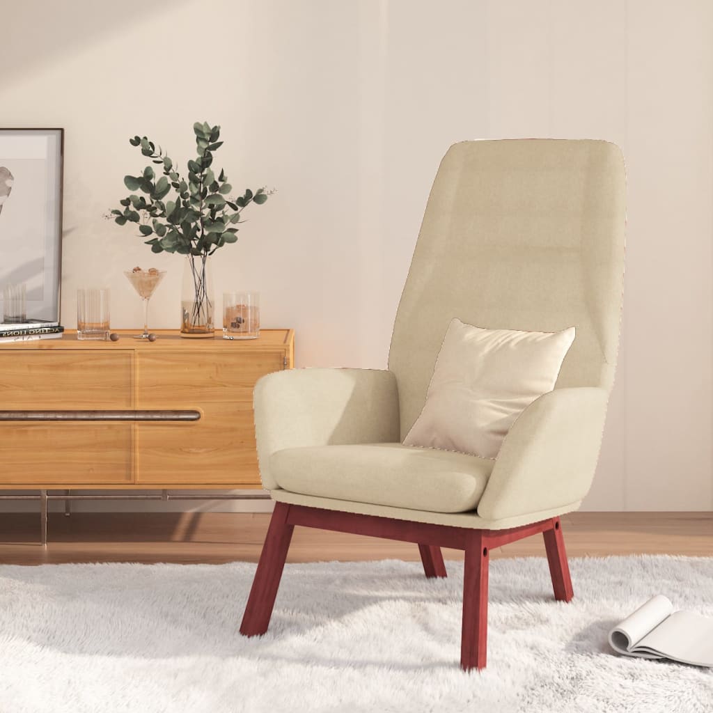 Sedia Relax Crema in Tessuto | homemem39