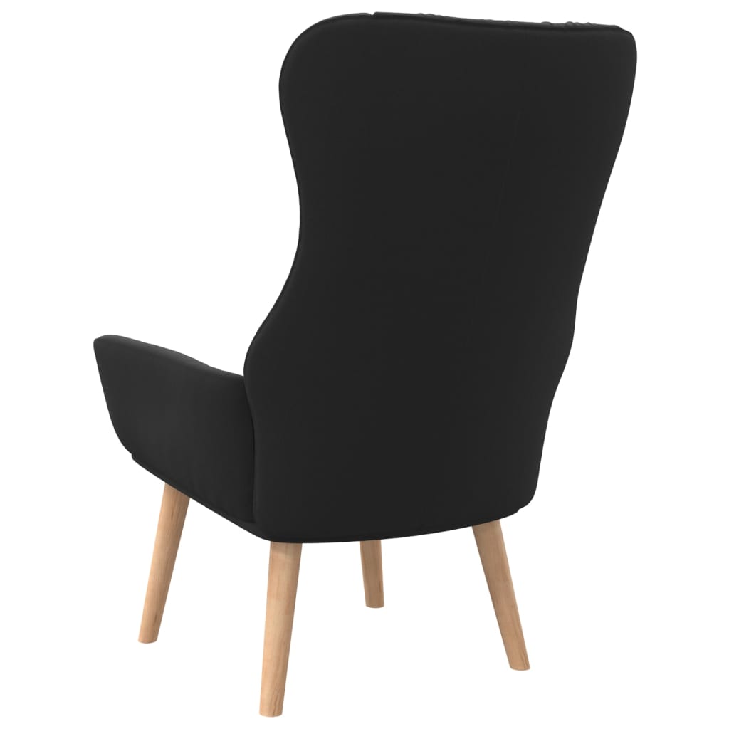 Black Relax Chair in Fabric