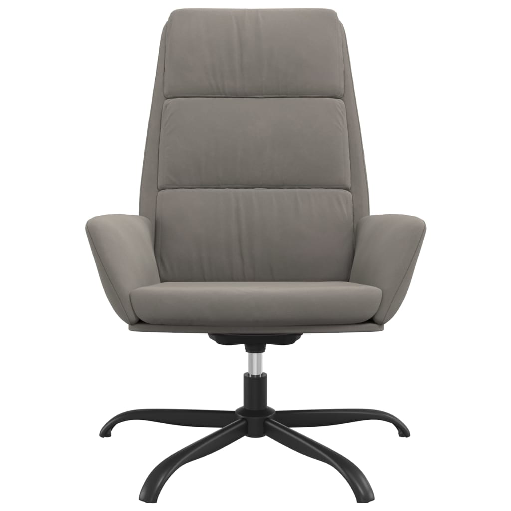 Poltrona Relax Grigio Chiaro in Velluto | homemem39