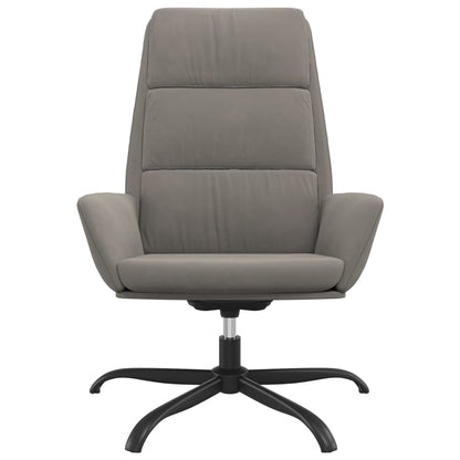 Poltrona Relax Grigio Chiaro in Velluto | homemem39