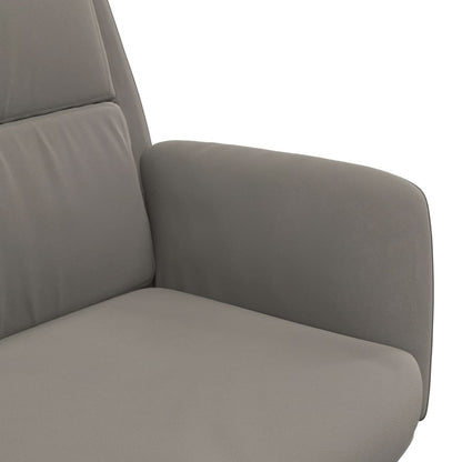 Poltrona Relax Grigio Chiaro in Velluto | homemem39