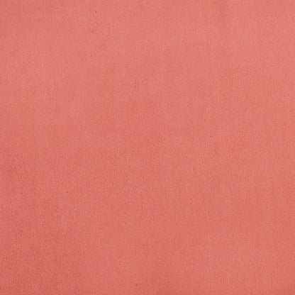 Poggiapiedi Rosa 60x60x36 cm in Velluto - homemem39