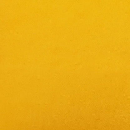 Poggiapiedi Giallo Senape 60x60x36 cm in Velluto - homemem39
