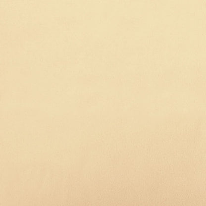 Poggiapiedi Bianco Crema 60x60x36 cm in Velluto - homemem39
