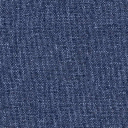 Poggiapiedi Blu 60x60x36 cm in Tessuto e Similpelle - homemem39