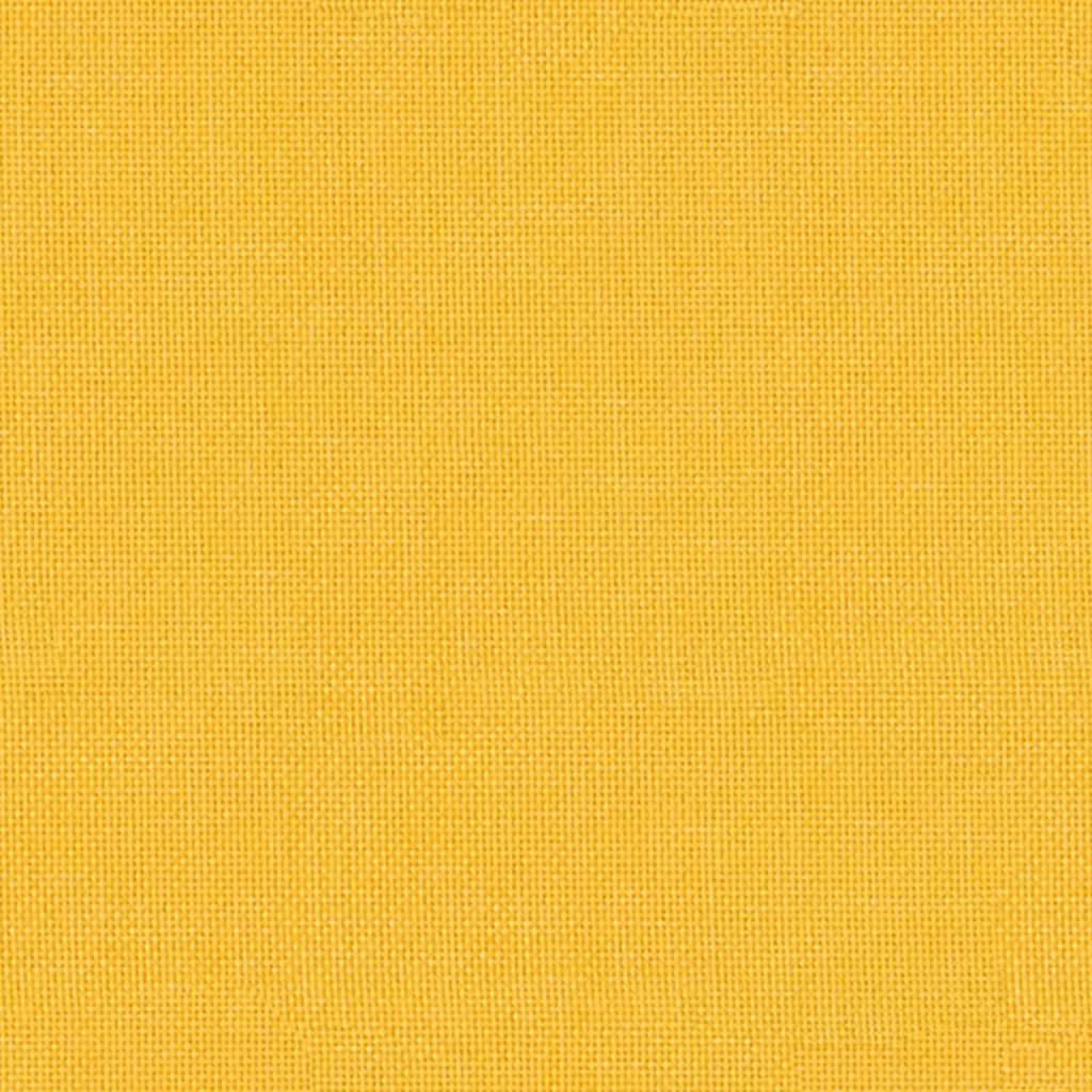 Sgabello Giallo Senape 60x60x36 cm in Tessuto e Similpelle - homemem39