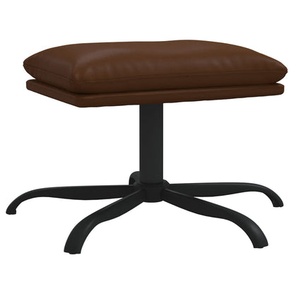 Poggiapiedi Marrone 45x29,5x36 cm in Similpelle Lucida - homemem39