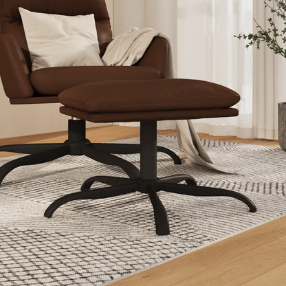 Poggiapiedi Marrone 45x29,5x36 cm in Similpelle Lucida - homemem39