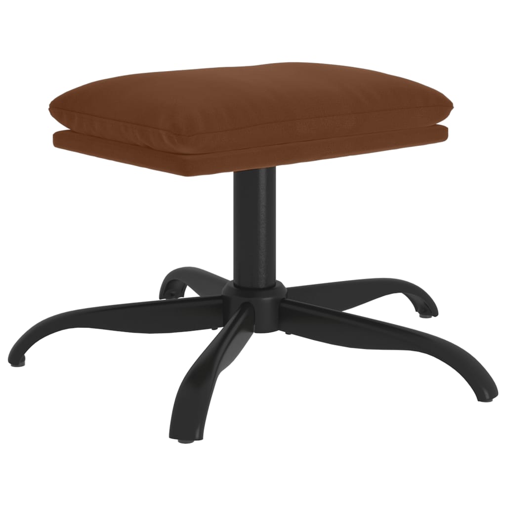 Sgabello Marrone 60x60x36 cm in Microfibra - homemem39