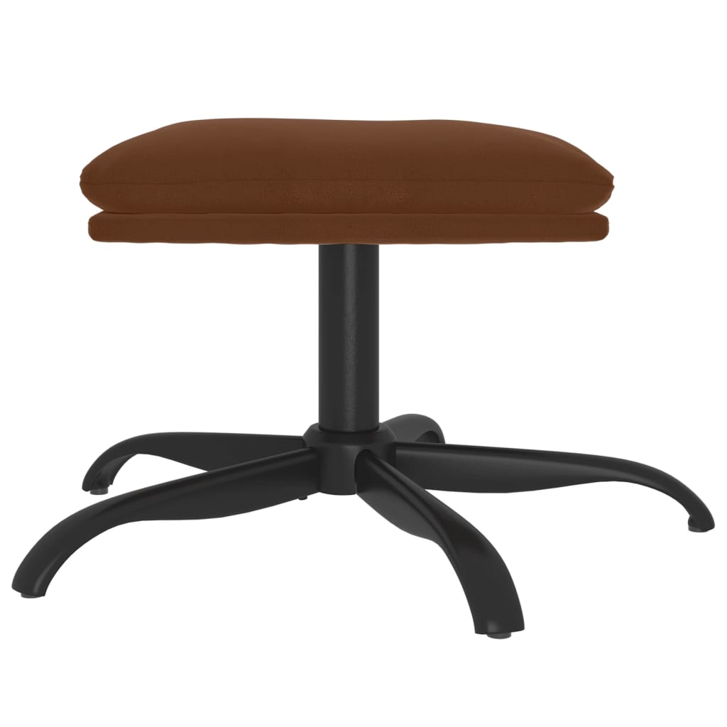 Sgabello Marrone 60x60x36 cm in Microfibra - homemem39