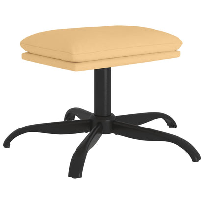 Sgabello Crema 60x60x36 cm in Microfibra - homemem39