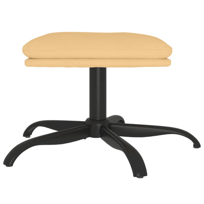 Sgabello Crema 60x60x36 cm in Microfibra - homemem39