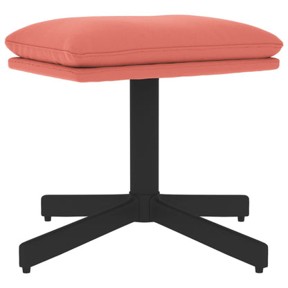 Poggiapiedi Rosa 60x60x36 cm in Velluto - homemem39