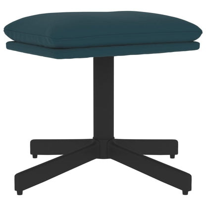 Poggiapiedi Blu 60x60x36 cm in Velluto - homemem39