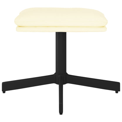 Poggiapiedi Crema 60x60x36 cm in Similpelle - homemem39