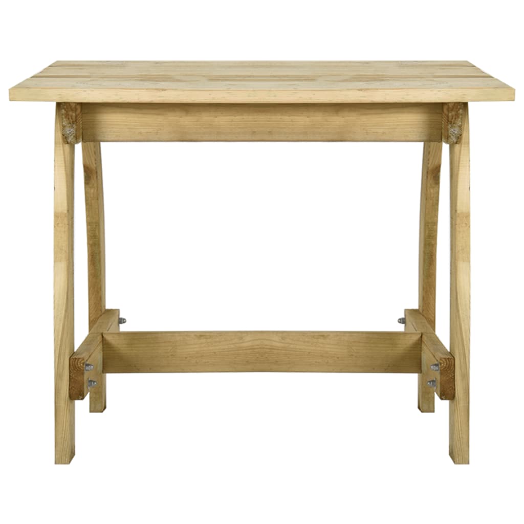Tavolo da Giardino 110x74x75 cm in Legno di Pino Impregnato - homemem39
