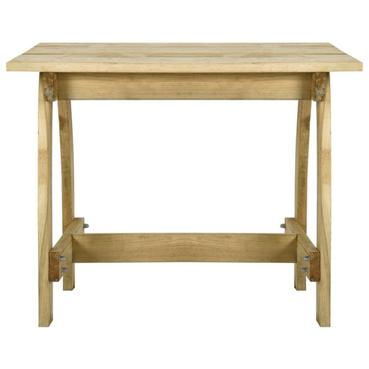 Tavolo da Giardino 110x74x75 cm in Legno di Pino Impregnato - homemem39