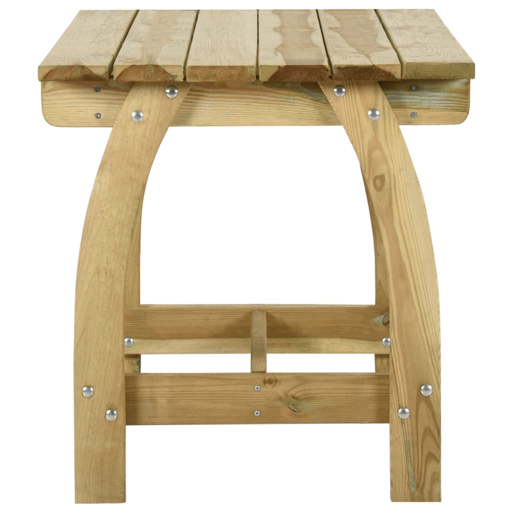 Tavolo da Giardino 110x74x75 cm in Legno di Pino Impregnato | homemem39