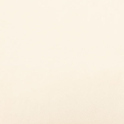 Sdraio con Cuscini e Capezzale Crema in Velluto