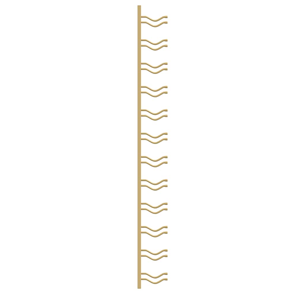 Portavini da Parete per 12 Bottiglie Oro in Ferro