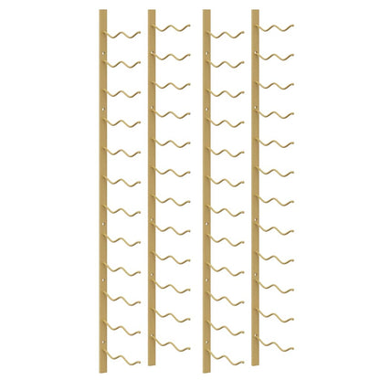 Portavini da Parete per 24 Bottiglie 2 pz Oro in Ferro