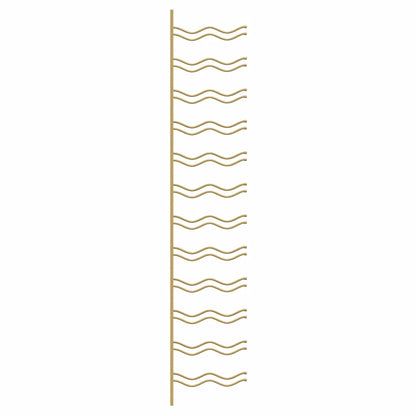 Portavini da Parete per 24 Bottiglie 2 pz Oro in Ferro