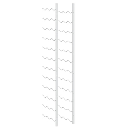 Portavini da Parete per 36 Bottiglie Bianco in Ferro