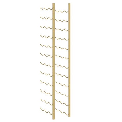 Portavini da Parete per 36 Bottiglie Oro in Ferro