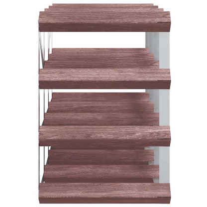 Portabottiglie per 12 Bottiglie Legno Massello di Pino Marrone