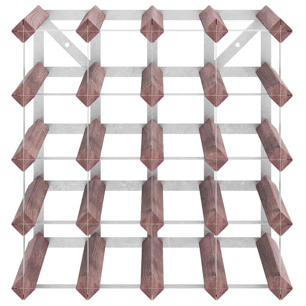 Portabottiglie per 20 Bottiglie Legno Massello di Pino Marrone